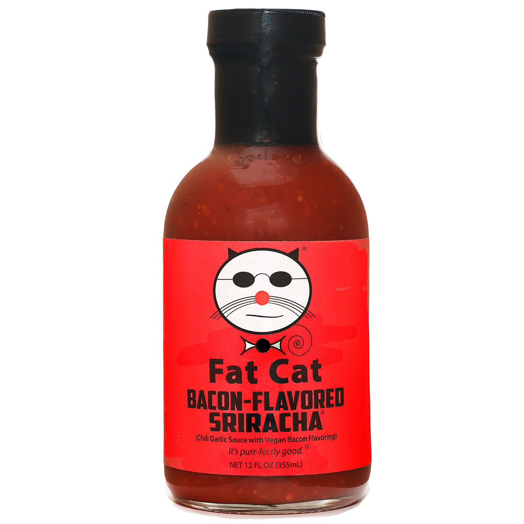 Bacon-Flavored Sriracha Chili Garlic Sauce with Bacon Flavoring (Vegan)